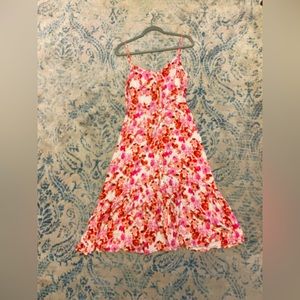 floral spaghetti strap dress